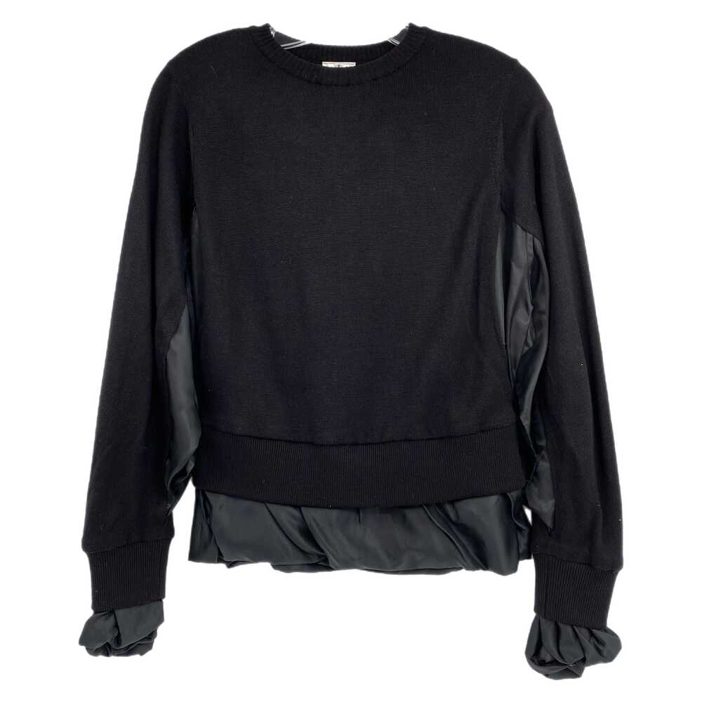 Noir Kei Ninomiya Black Knit Bubble Hem Blouse | Women’s Size S